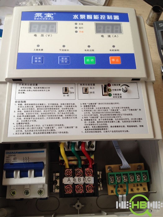 2012水魔方新款一控一水泵智能控制器sm-b1-4000c缺相